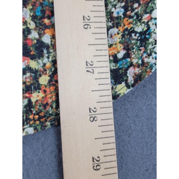 Adam Lippes Shirt Womens 4 Green Floral Silk Button Up Long Sleeve Blouse Artsy - Picture 12 of 13